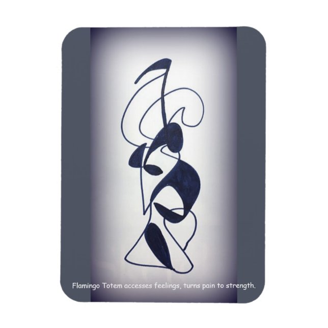 Flamingo Totem Magnet (Vertikal)