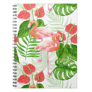 Flamingo-trädgård Anteckningsbok