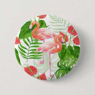 Flamingo trädgård knapp