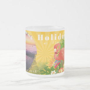 Flamingo Travel Memories Photo Mustard Mugg