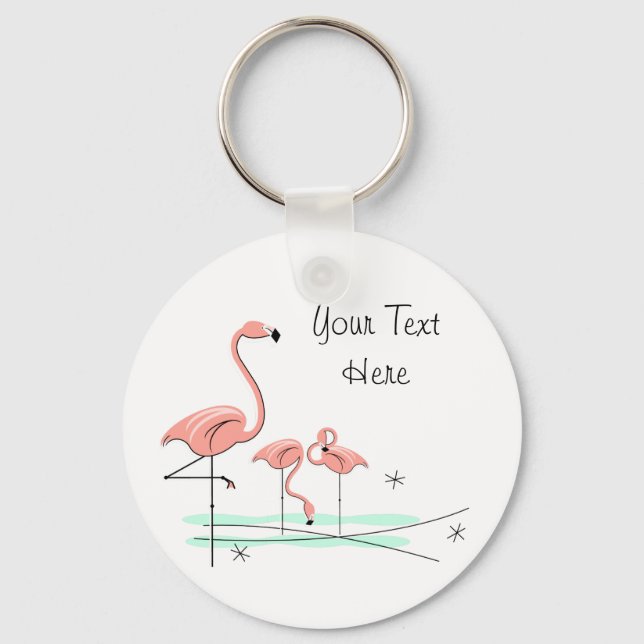 Flamingo Trio 4-nyckelring Nyckelring (Framsida)