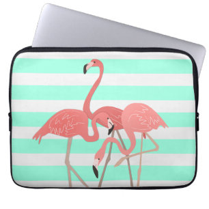 Flamingo Trio på Rand Laptop Sleeve