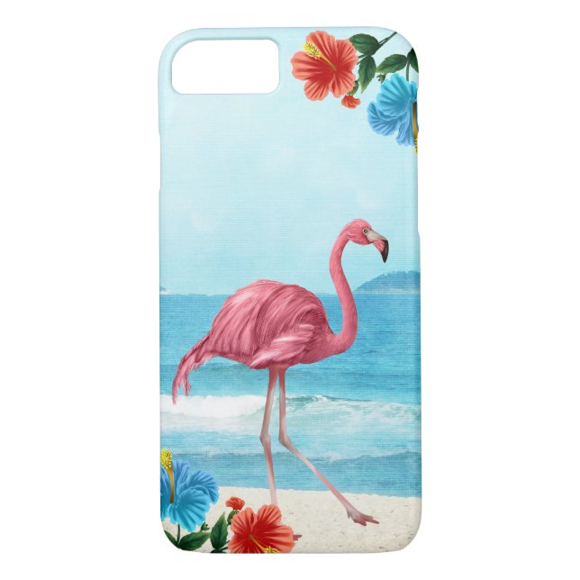 Flamingo Tropical iphone case Cover Case-Mate iPhone Skal (Baksida)