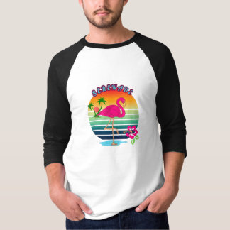 Flamingo Tropical Paradise Sergranat T Shirt
