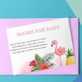 Flamingo Tropical Rosa Bokar för baby Tilläggskort