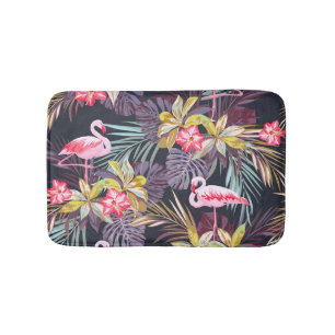 Flamingo Tropical: Sommarsömlös Mönster Badrumsmatta