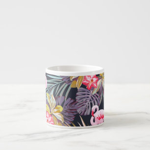 Flamingo Tropical: Sommarsömlös Mönster Espressomugg