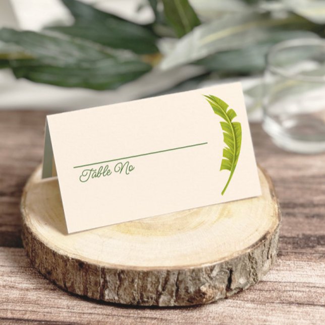 Flamingo Tropics Coastal Seaside Wedding Placeringskort (Skapare uppladdad)