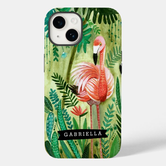 Flamingo Tropik Jungle Tropical | Telefon 7 Fodral (Baksida)
