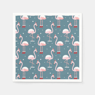Flamingo Tropisk Jul Pappersservett