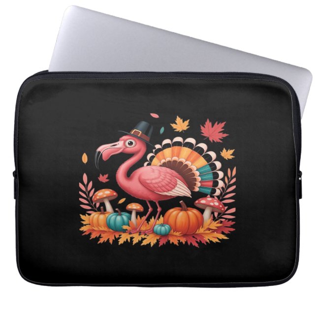 Flamingo Turkey Cute Flamingo Turkiet Fall Löv Tha Laptop Fodral (Framsidan)