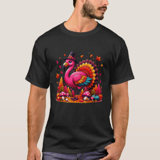 Flamingo Turkey Cute Flamingo Turkiet Fall Löv Tha T Shirt