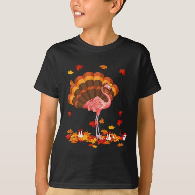 Flamingo Turkey Cute Flamingo Turkiet Fall Löv Tha T Shirt (Framsida)