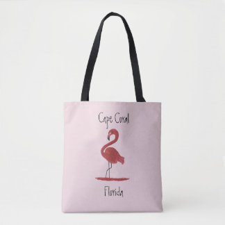 Flamingo - uddkorall Florida Tygkasse