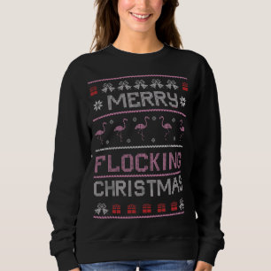 Flamingo Ugly Sweater Julafton T Shirt