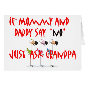 flamingo-unge hälsningskort