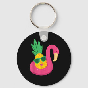 Flamingo upp och ned Pineapple Swinger Manar & Wom Nyckelring