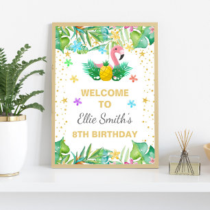 Flamingo Utomhusskyltar Poster