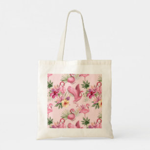 Flamingo, vacker Rosa Flamingo Tygkasse