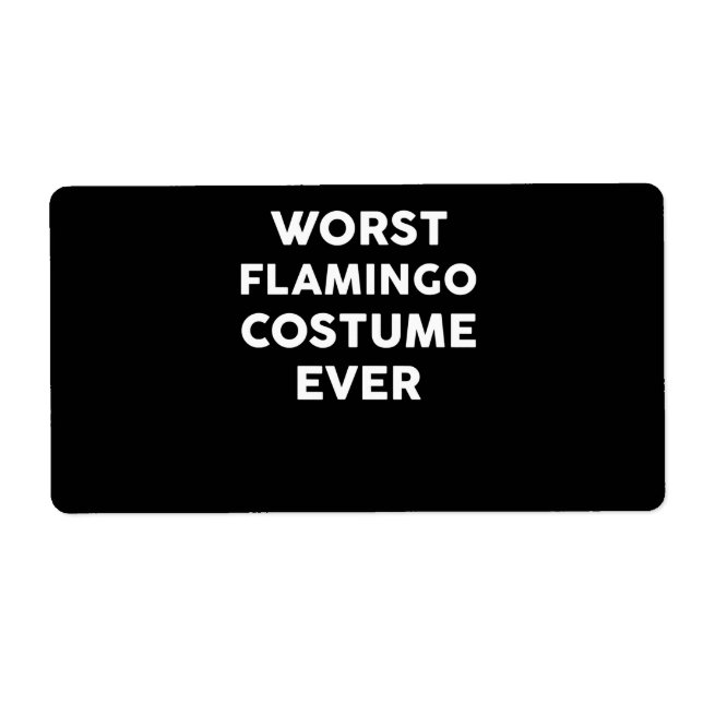 Flamingo | Värst Flamingo Costume någonsin Fraktsedel (Framsidan)