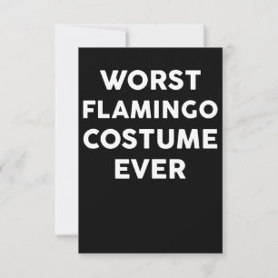 Flamingo Värst Flamingo Costume någonsin Tack Kort