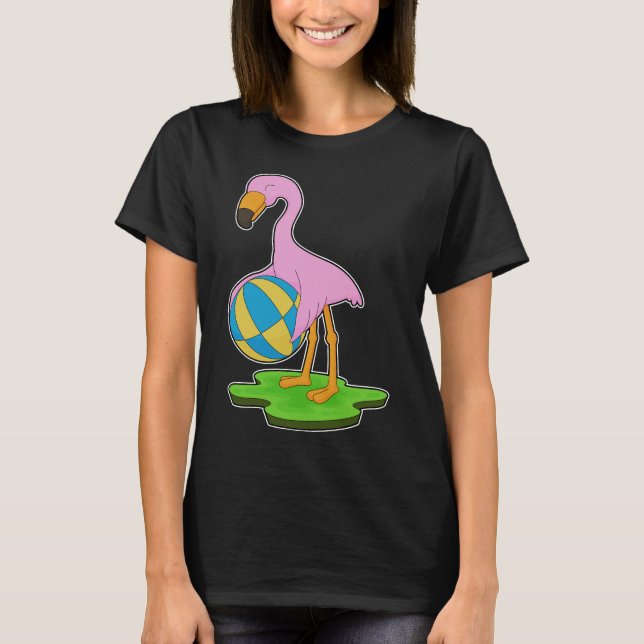 Flamingo Vatten polo T Shirt (Framsida)