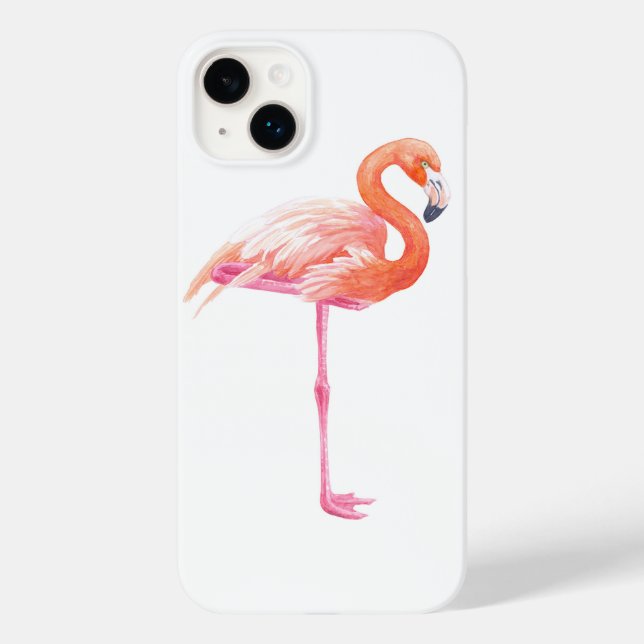 Flamingo, vattenfärg (Baksida)