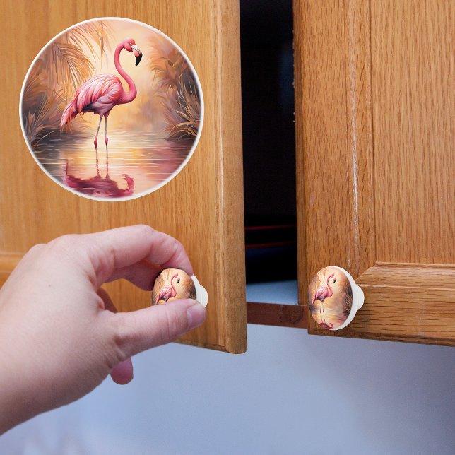 Flamingo vid solnedgång knopp (Skapare uppladdad)