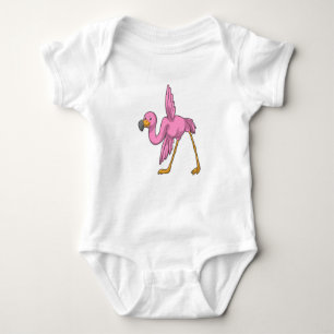 Flamingo vid Yoga Stretching-övning T Shirt