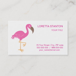 Flamingo Visitkort