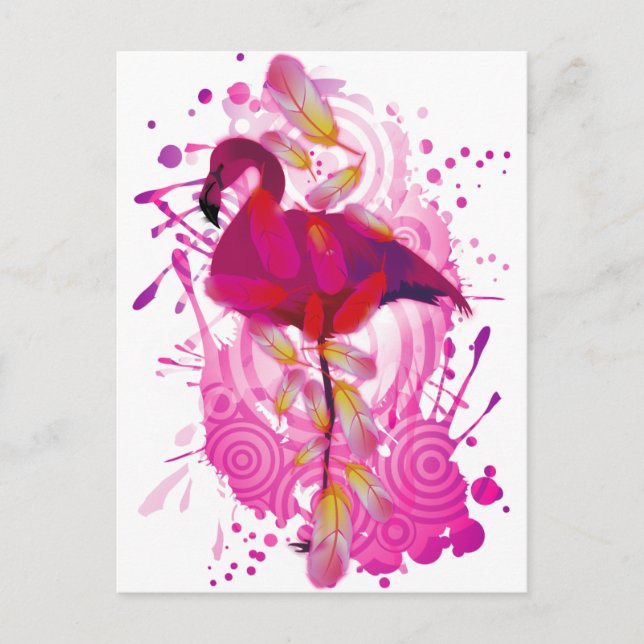 Flamingo Vykort (Framsida)
