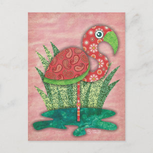 Flamingo-vykort Vykort