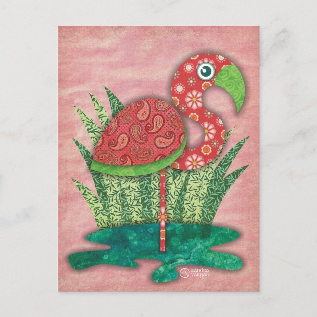 Flamingo-vykort Vykort (Framsida)