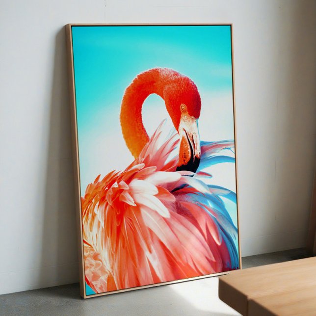 Flamingo wall art poster (Skapare uppladdad)