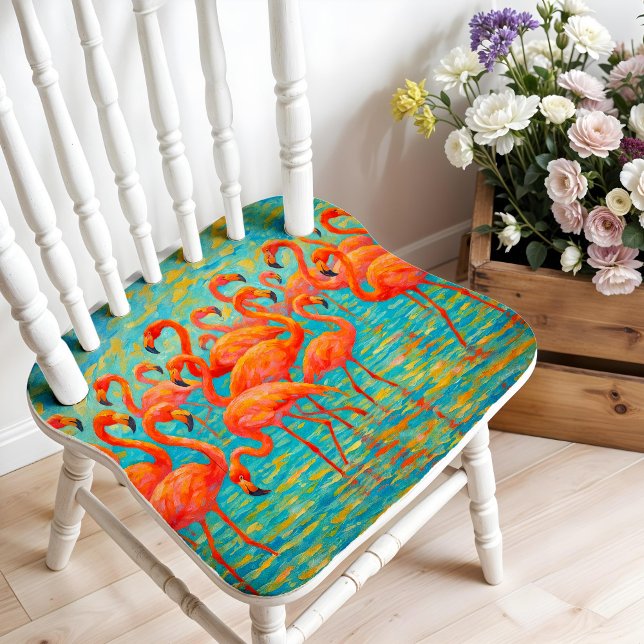 Flamingo Wall Art Poster eller avböjer Papper (This is a mockup, your design may appear larger/smaller depending on size purchased.)