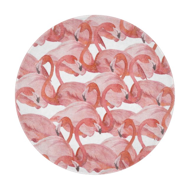 Flamingo Watercolor: Sömlös Mönster (Framsidan)