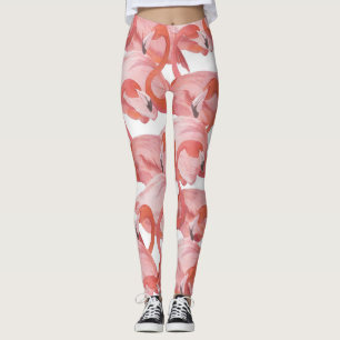 Flamingo Watercolor: Sömlös Mönster Leggings