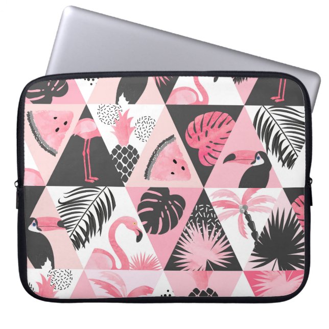 Flamingo Watermelon Seamless. Laptop Fodral (Framsidan)