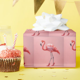 Flamingo Wearing Red Högklackars Presentpapper