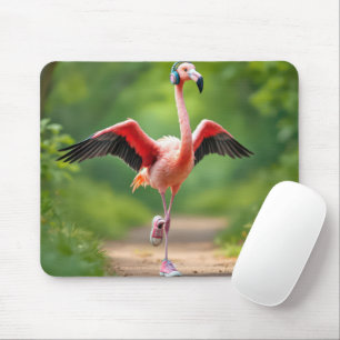 Flamingo Wearing Rosa Sneakers and High toppar Musmatta