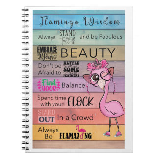 FLAMINGO WISDOM Spiral bärbar dator Anteckningsbok