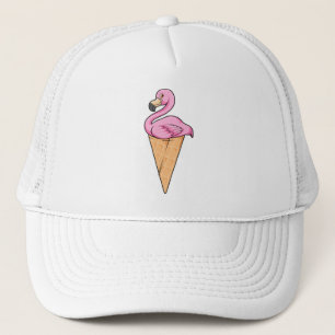 Flamingo with Waffle of Ice kräm Keps