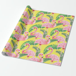 Flamingo Wrapping Papper Presentpapper