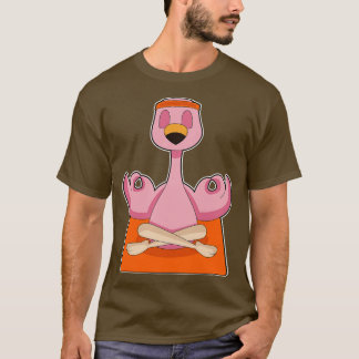 Flamingo Yoga Fitness Meditation T Shirt