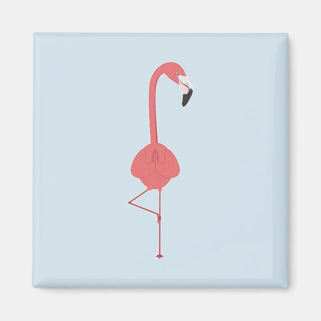FLAMINGO YOGA MAGNET (Framsidan)