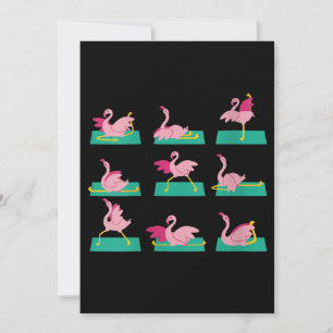 Flamingo Yoga Poses Meditation Workout Spara Datumet