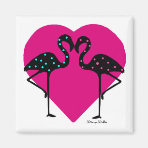 Flamingoälskaremagnet Magnet