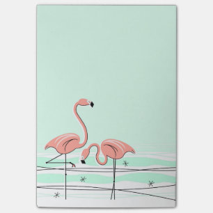 FlamingoAqua parar lodrät Post-it Block
