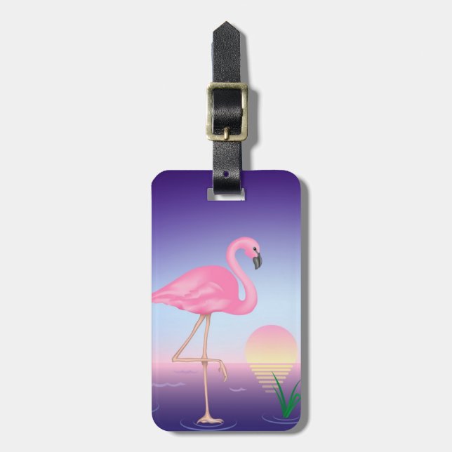 Flamingobagagemärkre Bagagebricka (Vertikal Framsida)
