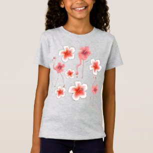 Flamingoblommigt T Shirt